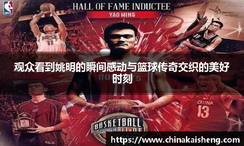 观众看到姚明的瞬间感动与篮球传奇交织的美好时刻